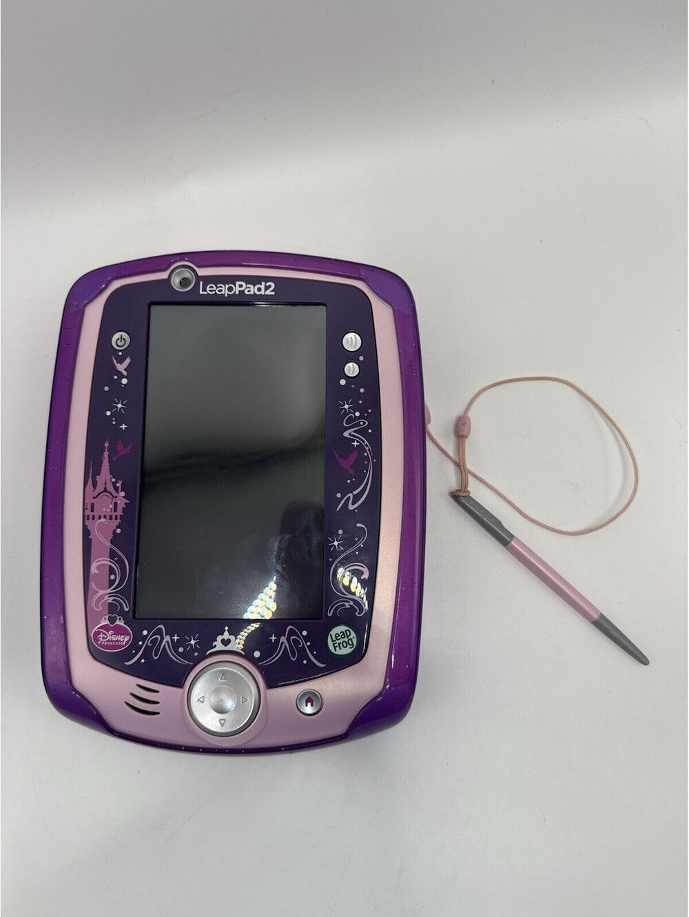 LeapFrog LeapPad2 Disney Princess System W Case No Cords 9 Games Tested Works